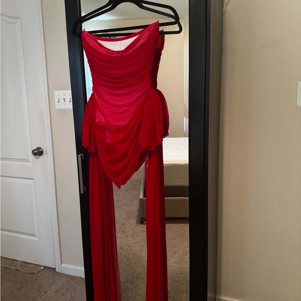 Norma Kamali Red Mini Dress